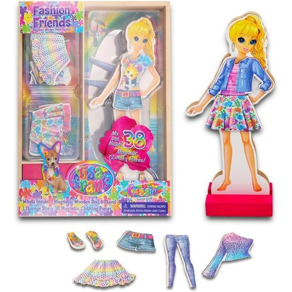 Lisa Frank Other - Lisa Frank Paper Dolls Activity Set 40 Pieces Surfer Girl Cassie NEW SEALED